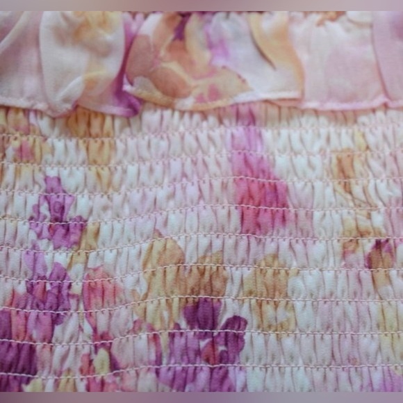 Bebe Floral Printed Ruffle Mini Dress - Picture 10 of 11